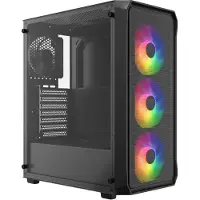 Dutzo C322 Mesh ARGB - Kabinet - Miditower - Sort