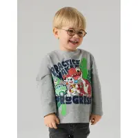 Name it Shirts 'NMMJik Paw' mørkeblå / grå-meleret / græsgrøn / orangerød