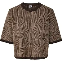 Pieces Cardigan 'PCJENNA' brun / lysebrun