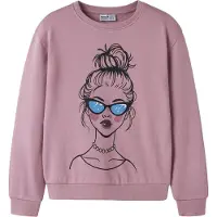 Name it Sweatshirt - NkfVasacha - Lilas/Girl - - 7-8 år (122-128) - Sweatshirt