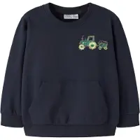 Name It Mini Sweatshirt 'NMMVUGO' navy / grøn / oliven / æble
