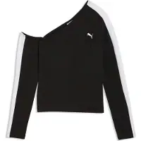 Puma T7 Asymmetric Top Women, Clothing, Black, XS