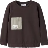 Name it Sweatshirt mørkebrun / lysegrå