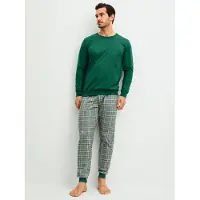 Calida Pyjamas lang gran / pastelgrøn / lysegrøn / brombær