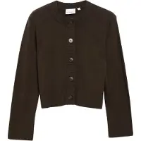 Comma Cardigan mørkebrun