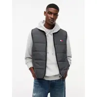 Tommy Hilfiger Vest 'Lightweight Down Quilted' navy / grafit / rød / hvid