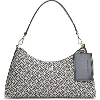 Tommy Hilfiger Skuldertaske beige / navy / lyseblå