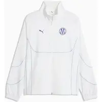 Puma Olympique de Marseille PUMATECH-X Full-Zip Track Jacket Men, Clothing, White/Blue Crystal, XS