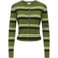 JDY Cardigan 'Emmie' grøn / sort / hvid
