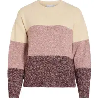 Vila Pullover 'VISPOSA' creme / rosé / vinrød