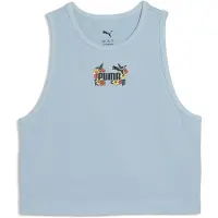 Puma MID 90s Slim Graphic Tank Youth, Kids, Seafoam, 7-8Y