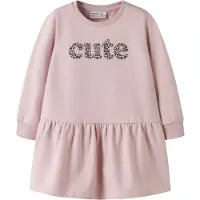 Name it Kjole gammelrosa / sort / sølv / hvid