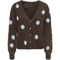 ONLY Cardigan 'ONL Rica' lyseblå / brun