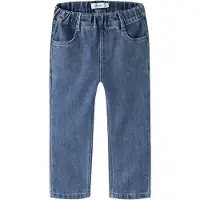Lil´ Atelier Jeans - Loose - NmmObello - Dark Blue Denim - - 5 år (110) - Jeans