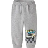 Name it Bukser 'Hot Wheels' himmelblå / grå / sort