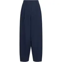 Vila Bukser med lægfolder 'VILee' navy