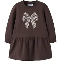 Name it Kjole creme / mørkebrun / sølv / hvid