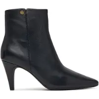 Michael Kors Michael Korstil kvinder. 40F6DNME5L Danielle-støvler i sort skind med hæl (7.5), Læder, 5-8 cm, Ingen, Casual
