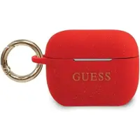 GUESS GUACAPSILGLRE AirPods Pro cover red/red Silicone Glitter