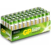 GP Super Alkaline Battery, Size AA, 15A/LR6, 1.5V, 40-pack