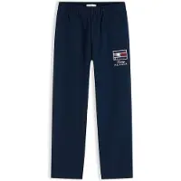 Tommy Hilfiger Bukser 'Festive' navy / rubinrød / hvid