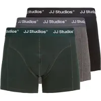 Jack & Jones Boksershorts 'JACSOHO' grå-meleret / gran / sort / hvid