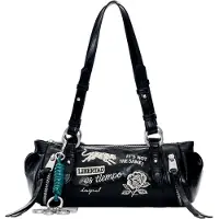 Desigual Skuldertaske sort / hvid