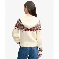 Superdry Fairisle 1/2 Button Hoodie Hættetrøje