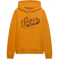 Superdry Superdrytil mænd. M2014566A Vintage Script hættetrøje i orange (XXL), Casual, Bomuld