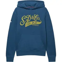 Superdry Superdrytil mænd. M2014566A Vintage Script hættetrøje i marineblå (XXL), Casual, Bomuld