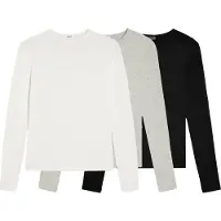 Bershka Shirts grå-meleret / sort / hvid