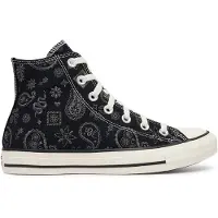 Converse - Sneakers dame - Chuck Taylor All Star Paisley Pop High Black/Dark Matter til Unisex - Størrelse 41 - Sort