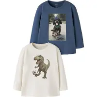 Name it Bluser - NmmVoto - 2-Pak - Vintage Indigo/Antique White - - 6 år (116) - Bluse