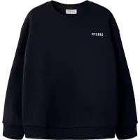 Name it Sweatshirt 'NKMRio' natblå / hvid