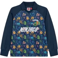 Lego Wear LEGO Ninjago Polobluse - LWTaj 606 - Navy m. Print - - 4 år (104) - Bluse