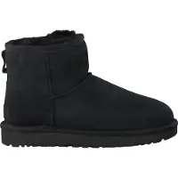 Ugg UGGtil kvinder. 1016222 Classic Mini II læder ankelstøvler sort (36), Fast, Ingen, Casual