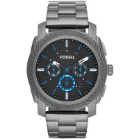 Fossil Herreur FS4931 Machine Sort/Stål Ø45 mm