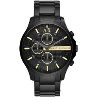 Armani Exchange Herreur AX2164 Hampton Sort/Stål Ø46 mm