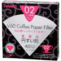 Hario V60 Paper Coffee Filters St?rrelse 02 White 40ct Boxed