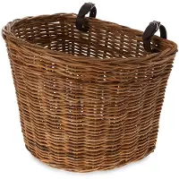 Basil Darcy L, Forende/bagende, Cykelkurv, Rattan, Brun, 35 L, 5 kg