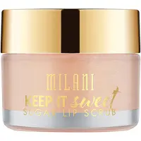 Milani Keep It Sweet Sugar Lip Scrub (0,49 ounce) Vegansk grusomhedsfri læbe exfoliator - Formuleret med naturlige sukkergranuler for at eksfolie