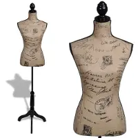 vidaXL Mannequin/Gine Damebuste - Brun