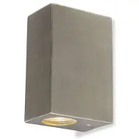 QAZQA Moderne væglampe aluminium 2-lys IP44 - Baleno