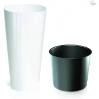 Prosperplast 64l Tubus Slim Collection 40x40x76.2 Cm Za4096 Blomsterpotte