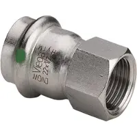 Viega Sanpress Inox overgang 42 mm x 1 1/2" rustfrit stål, 436674