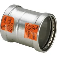 Viega Inox skydemuffe 76,1 mm INOX, rustfri stål, SC-Contur