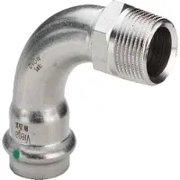 Viega Inox bøjning 90 grader ¾x22mm Inox af rustfri stål muffe/nippel, SC-Contur