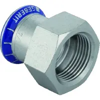 Geberit Overg.Mf Rustf 28mm-3/4 - M/indv.Gev MA-Press. Kun M-bakker