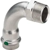 Viega Inox bøjning 90 grader 1 1/4x35 mm Inox af rustfri stål muffe/nippel, SC-Contur