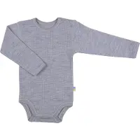 Joha Body - Uld - L/Æ - Grå - - 80 - Body L/Æ